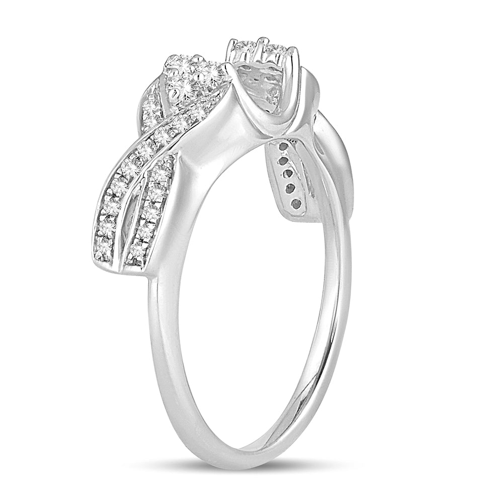 14K  0.25CT  DIAMOND  RING GUARD.