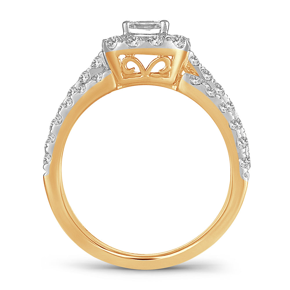 14K 1.42CT DIAMOND BRIDAL RING