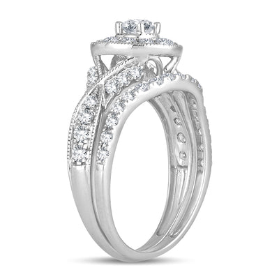 14K 1.00CT DIAMOND BRIDAL RING