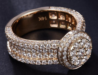 2.926 Ct. Diamond 14 Kt Gold (Yellow). Ring. (Women). Size 7
