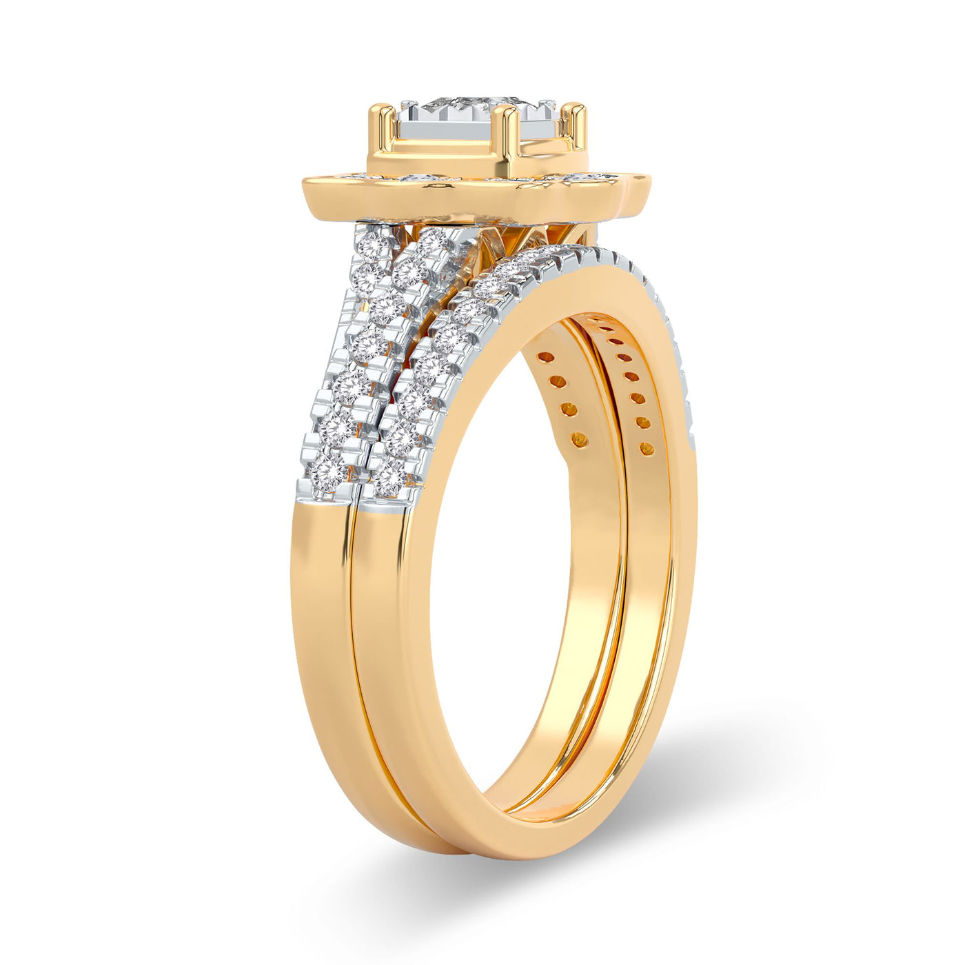 14K 0.62CT Diamond Bridal Ring