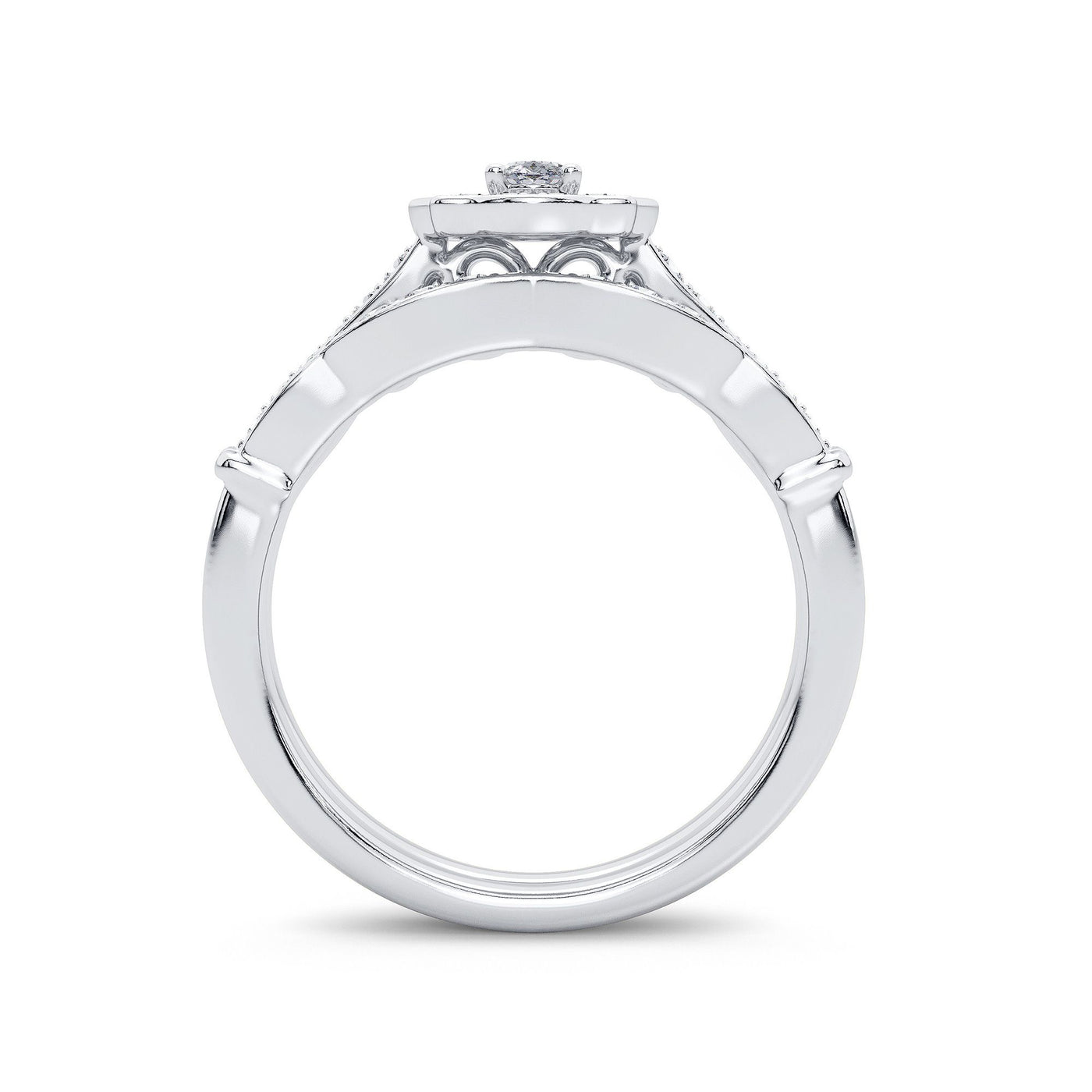 14k 0.50ct Diamond Bridal Ring