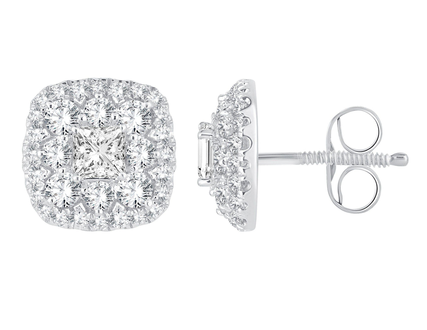 14K 0.76ct Diamond Earring