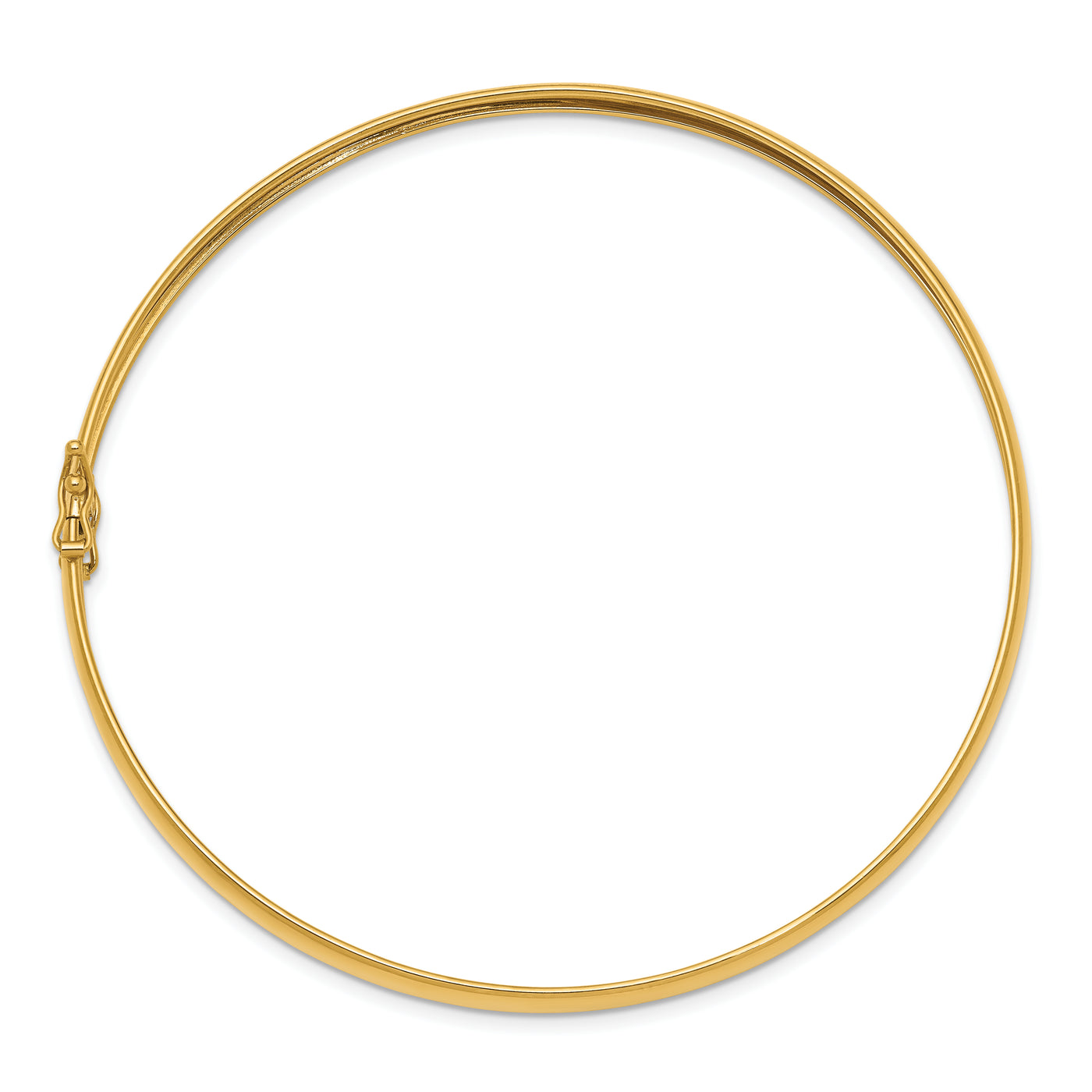 14K Yellow Gold Polished Flexible Bangle