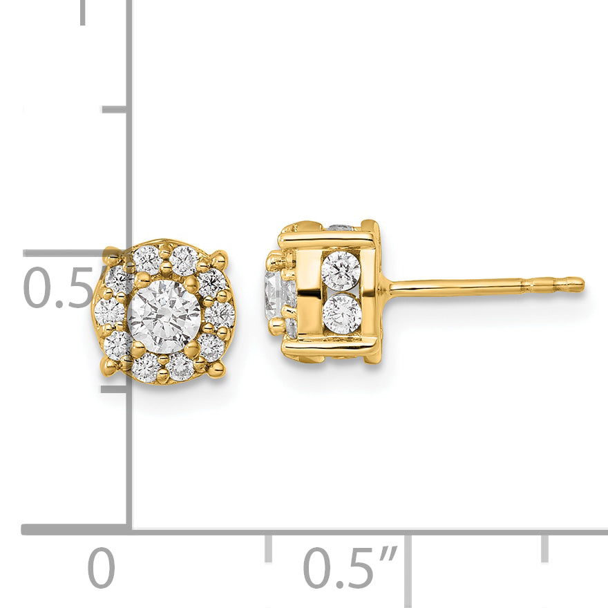 14K Lab Grown VS/SI FGH Dia Fashion Earrings