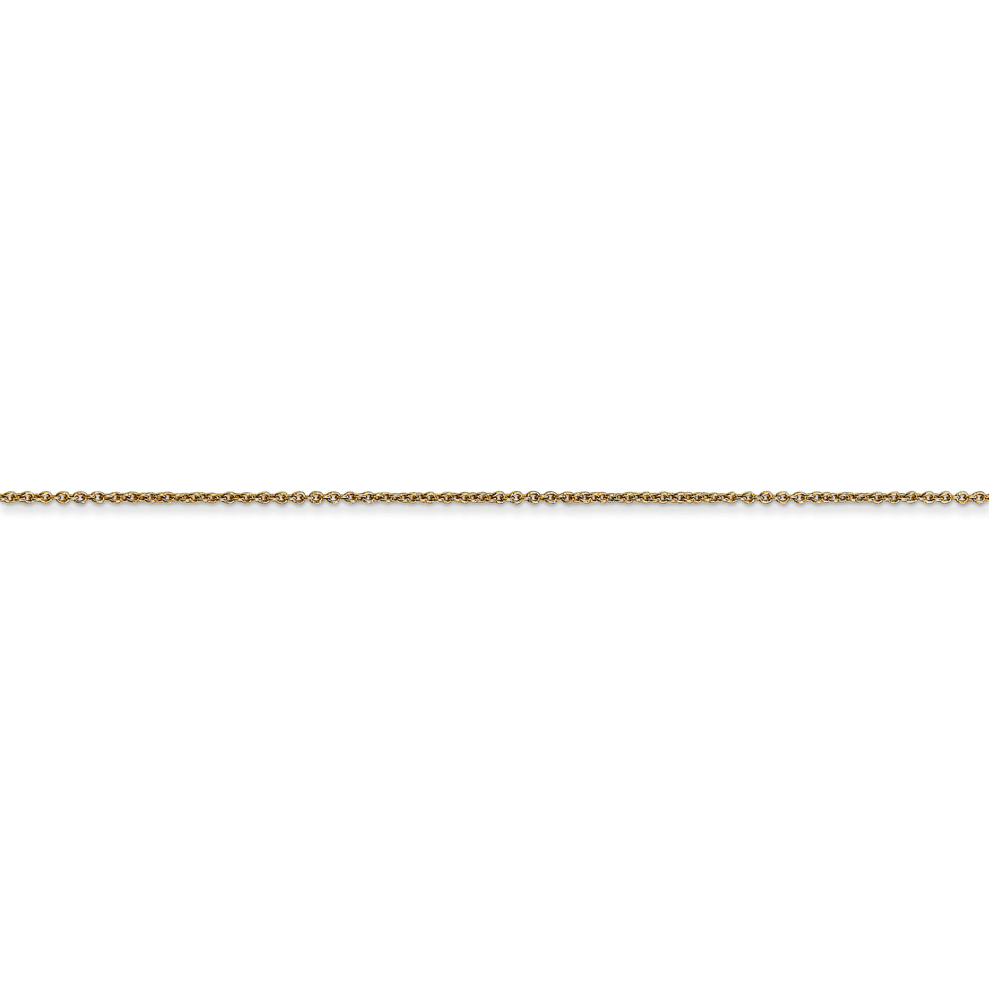 14k .75mm Round Open Link Cable Chain