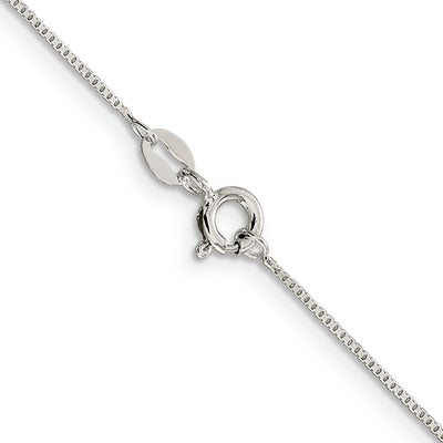 Sterling Silver .8mm 8 Sided Diamond-cut Box Chain