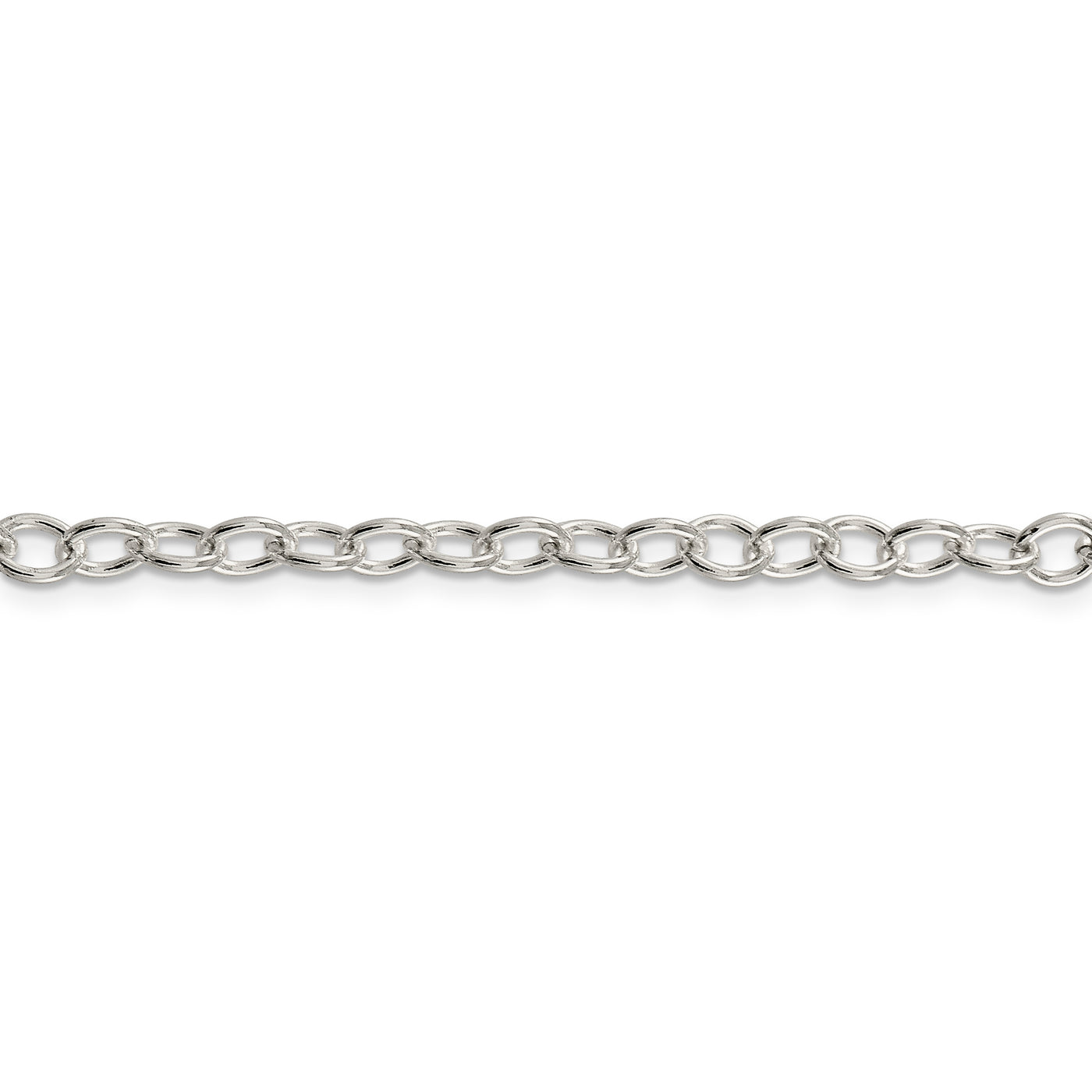 Sterling Silver 5.3mm Oval Cable Chain