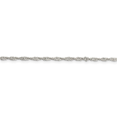 Sterling Silver 2mm Singapore Chain