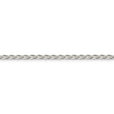 Sterling Silver 2.85mm Diamond-cut Round Spiga Chain