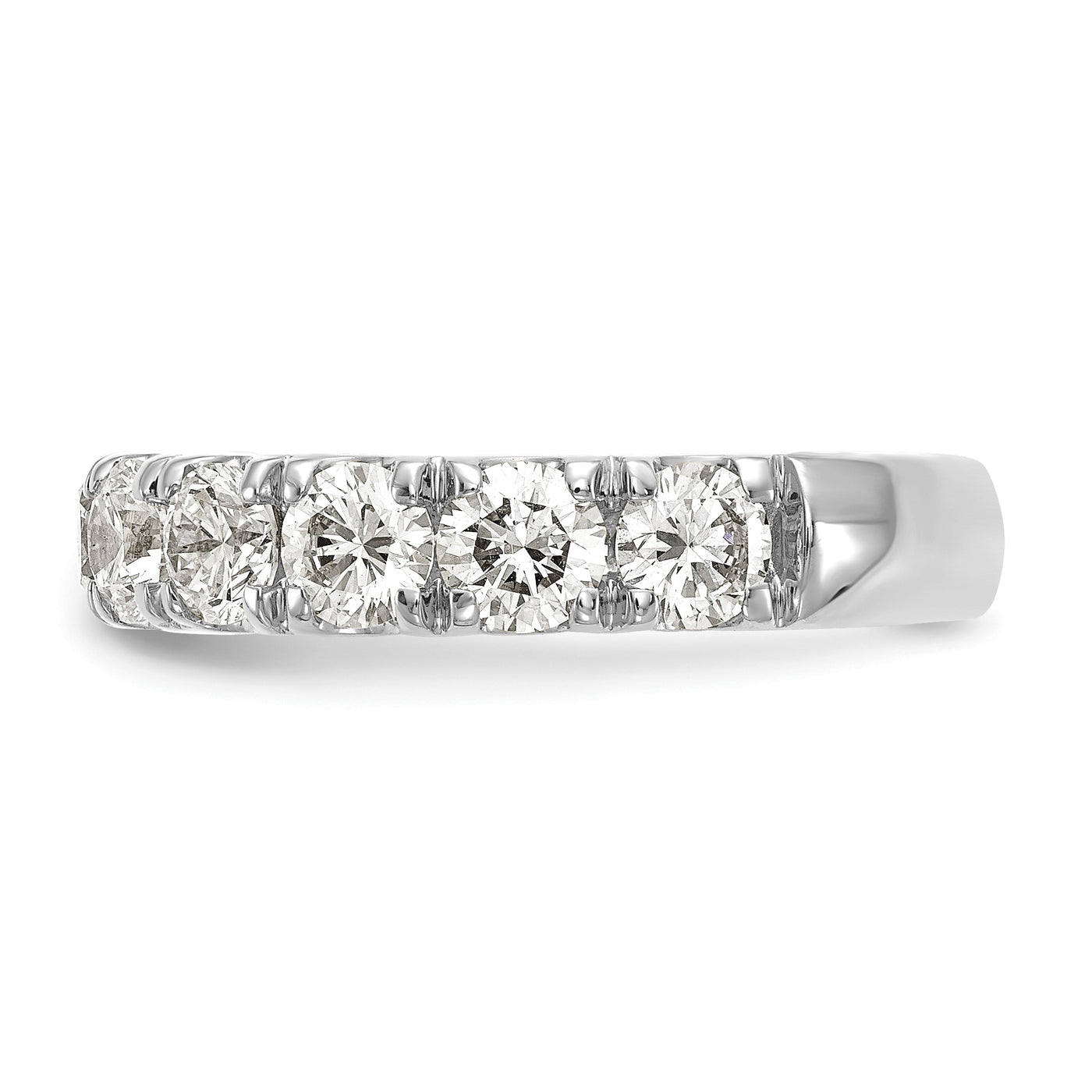 14K White Gold Lab Grown Diamond VS/SI FGH 2ct Wedding Band