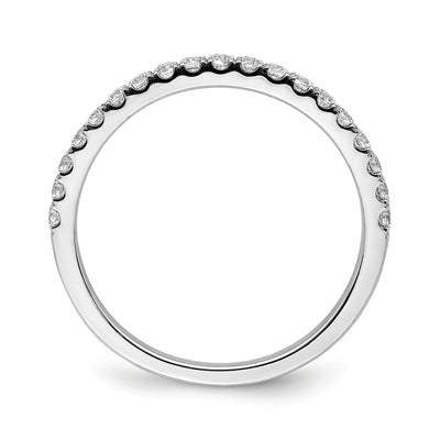 14k White Gold Diamond Band