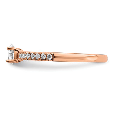 14K Rose Gold Lab Grown Diamond VS/SI FGH Comp Engagement Ring